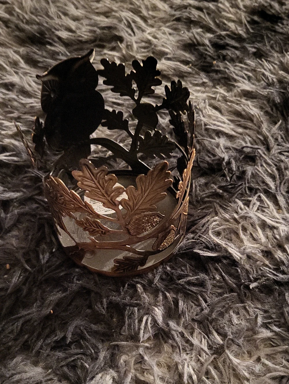 Bath & Body Works Bronze Owl Tea Light Holder - Picture 2 of 3